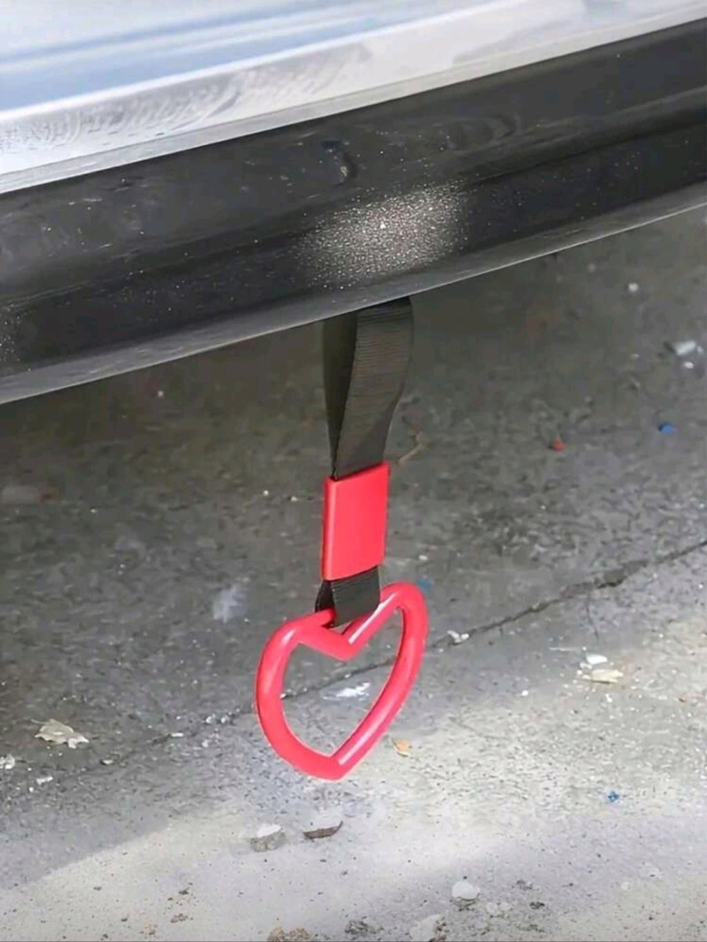 Heart shaped car rear bumper