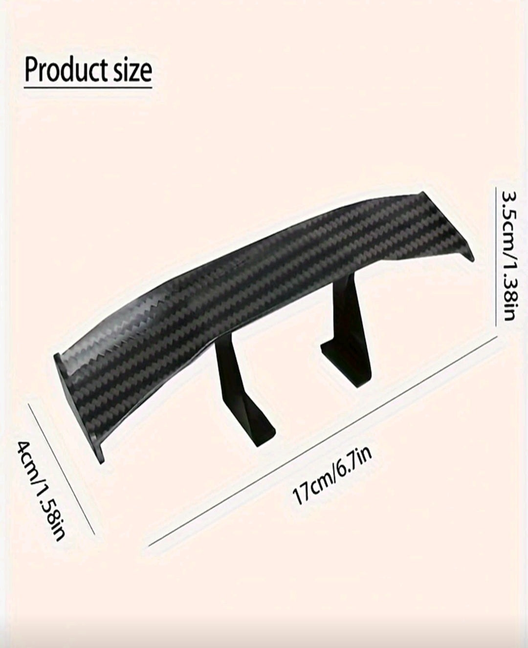 car spoiler ornament