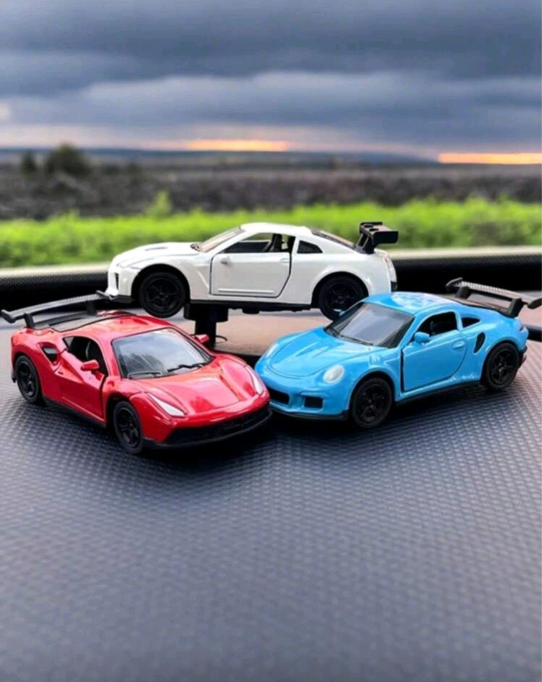 sports car shaped ornament