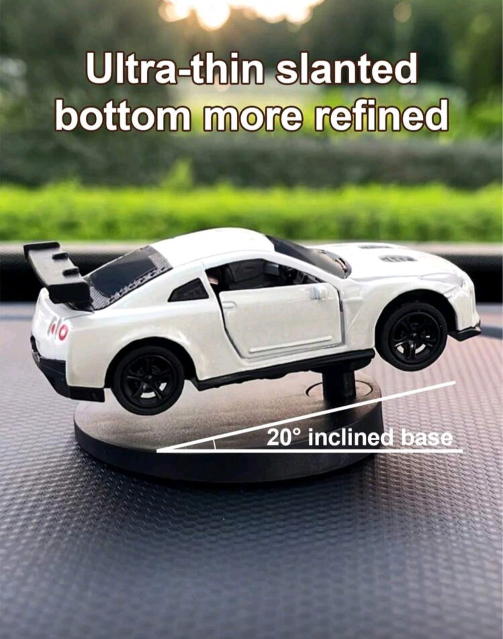 sports car shaped ornament