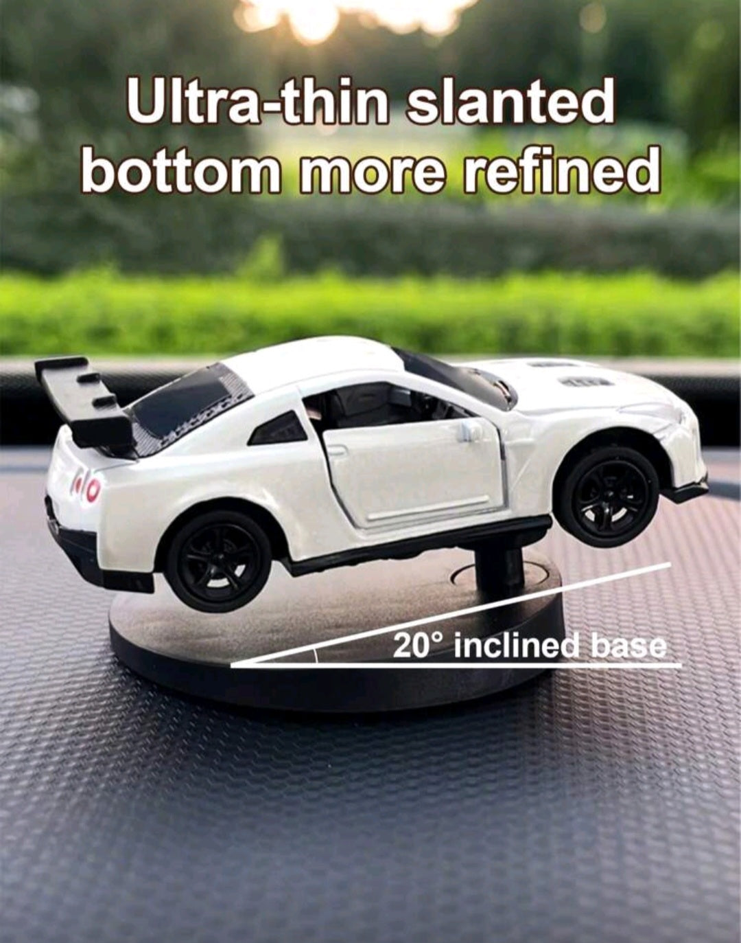 sports car shaped ornament