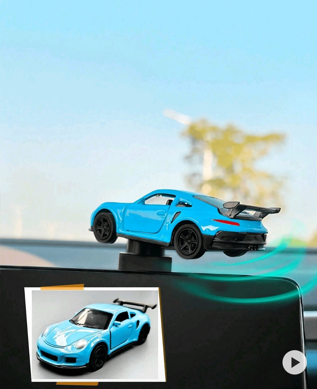 sports car shaped ornament