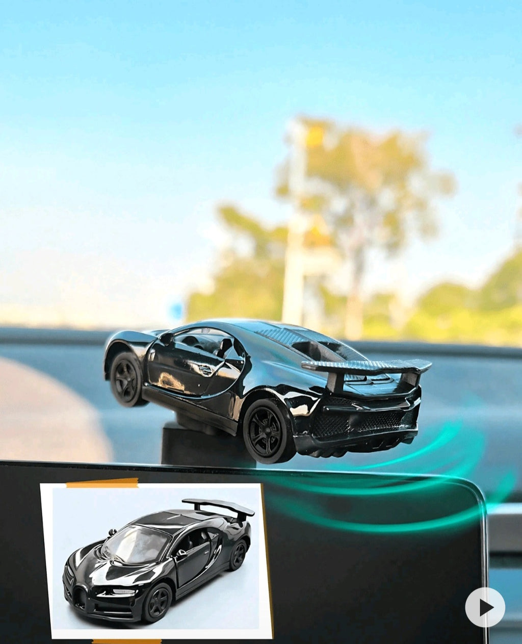 sports car shaped ornament