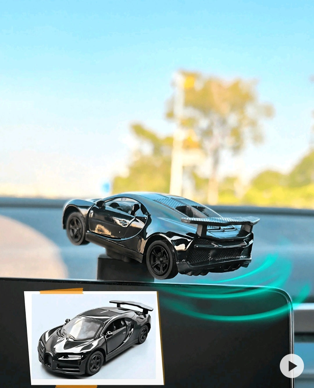 sports car shaped ornament