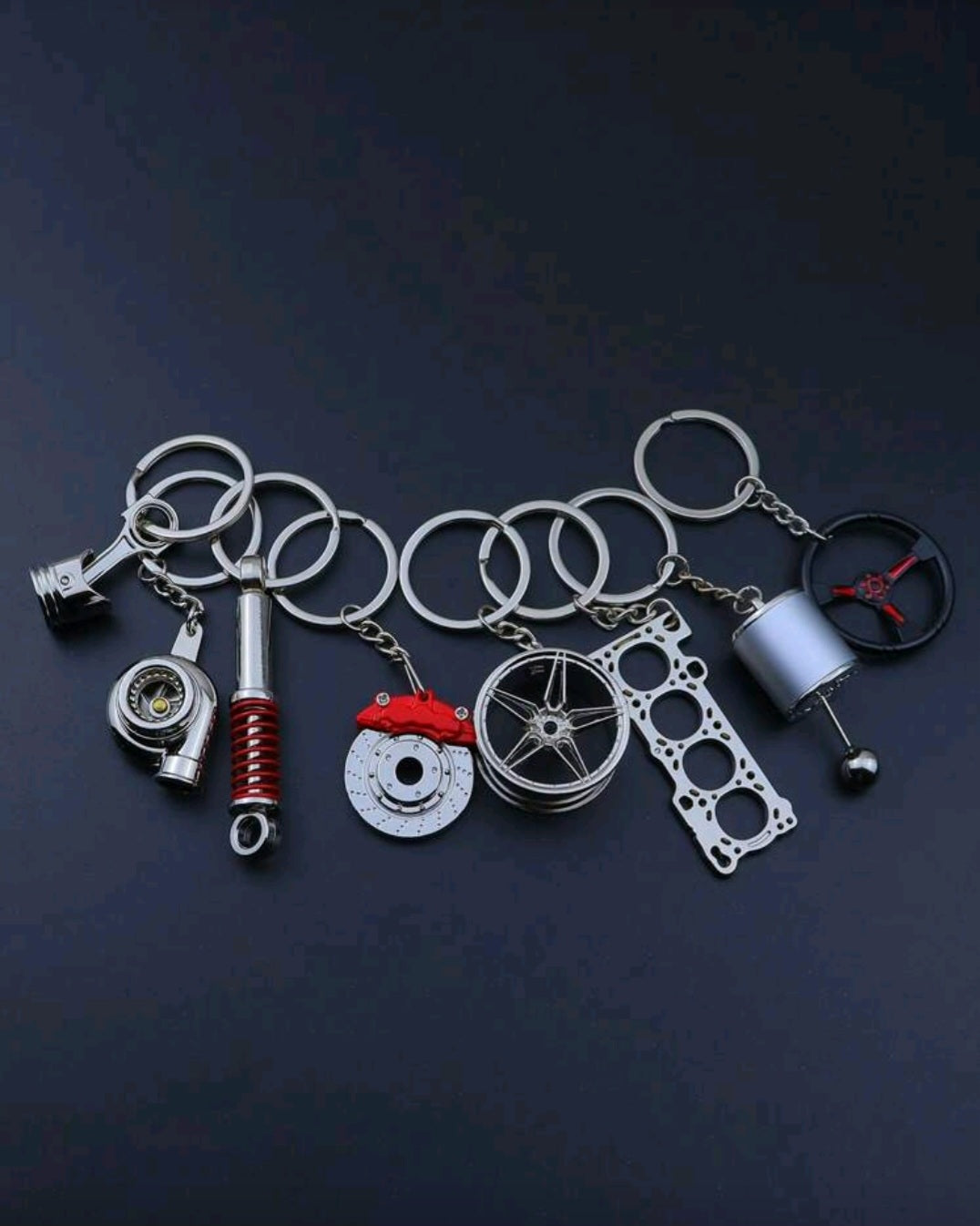 Car parts key chains