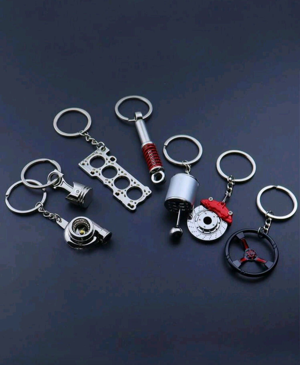 Car parts key chains