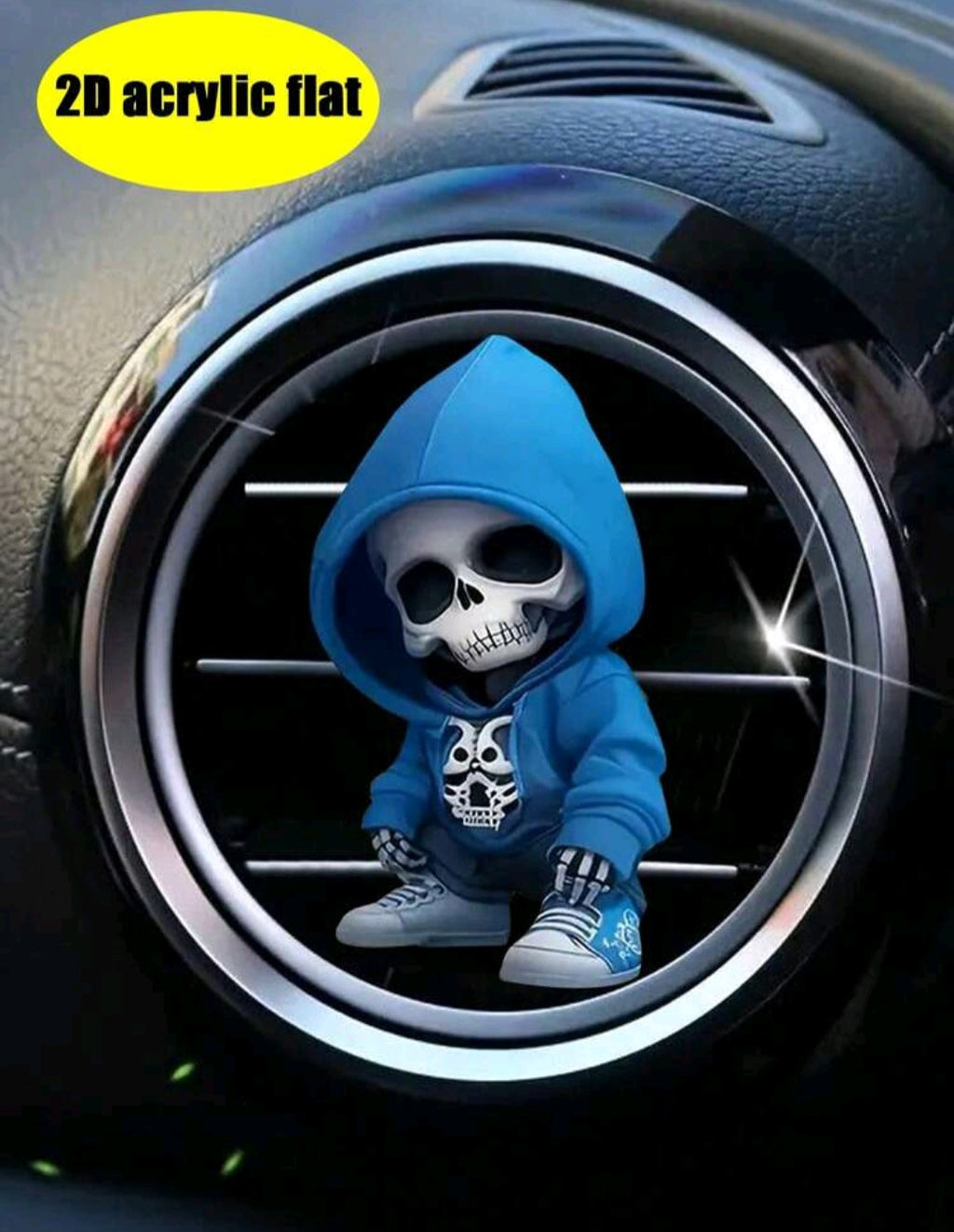 Skeleton air vent accessory & air freshener