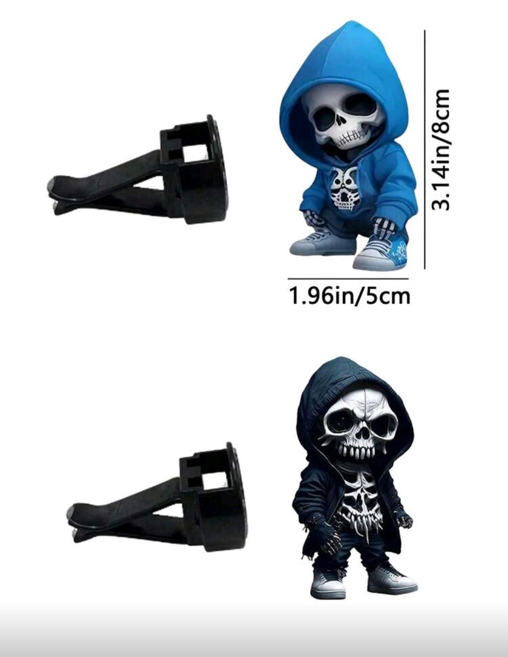 Skeleton air vent accessory & air freshener