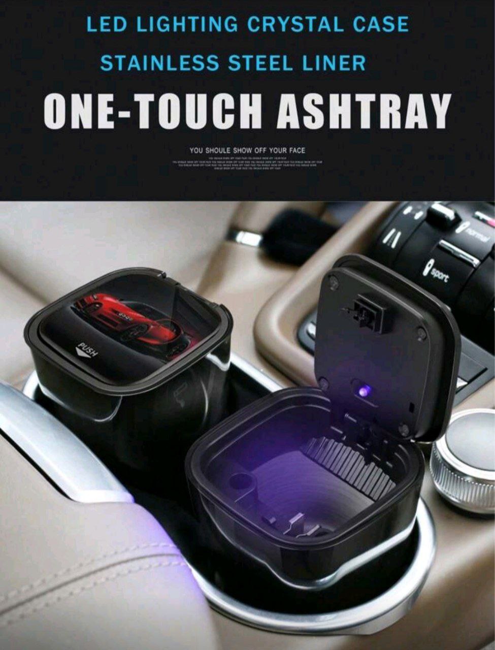 LED Light Car Ashtray – Stylish & Practical